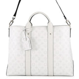 LOUIS VUITTON Weekend Tote NM BlancM30919 Monogram Taiga Leather
