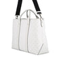 LOUIS VUITTON Weekend Tote NM BlancM30919 Monogram Taiga Leather