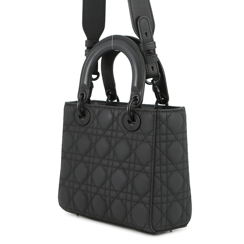 Dior Lady Dior My ABCDior BlackM0538SLOI_M989 Calf Leather Size Small