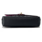 CHANEL Punching Chain Shoulder Bag Black/PinkAS2376 Calf Leather Size 25