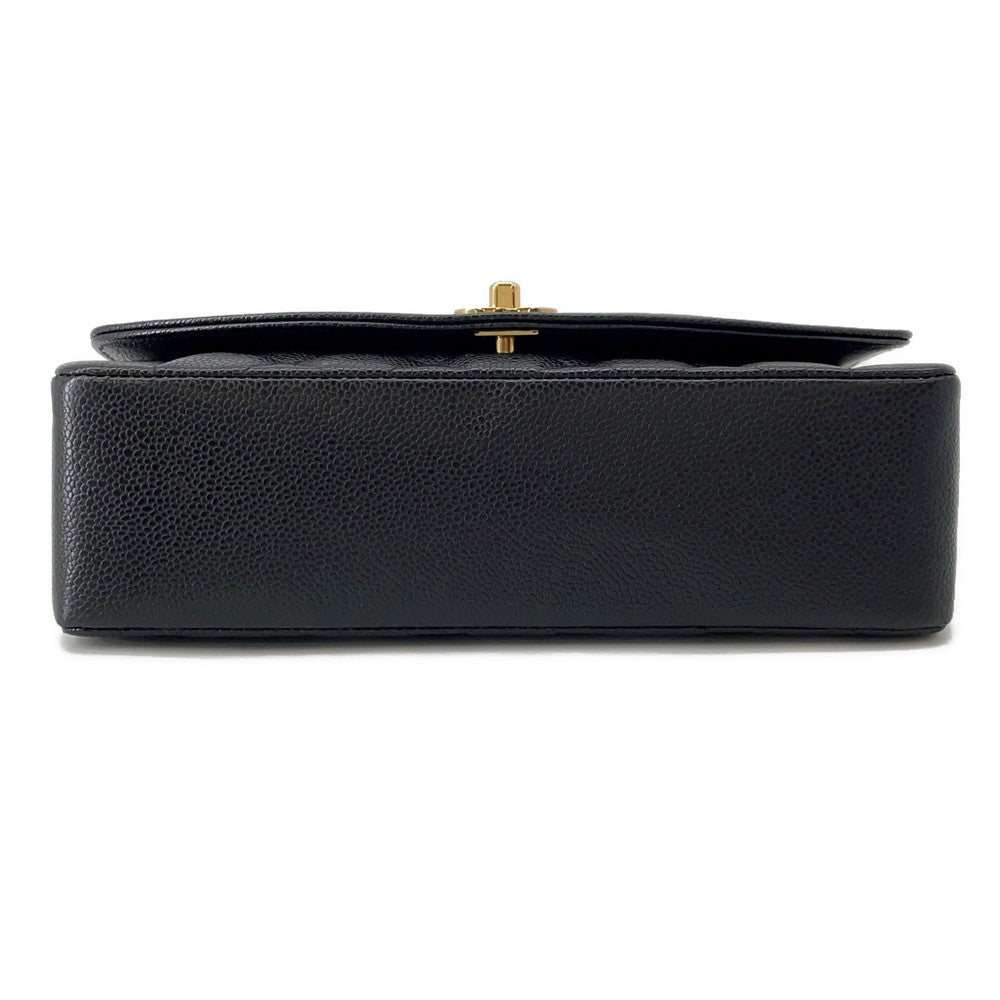 CHANEL Diana Chain Shoulder Bag BlackA01165 Caviar Leather Size 25