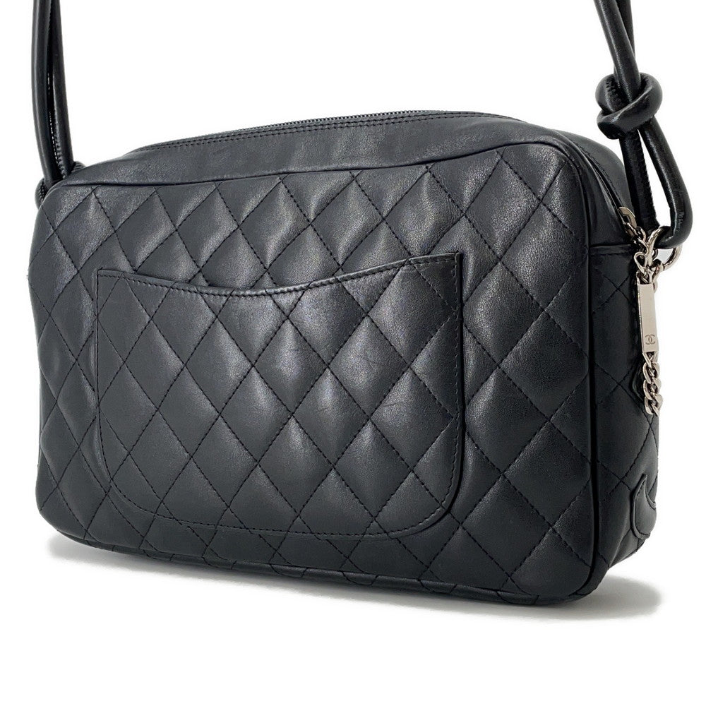 CHANEL Cambon line Shoulder Bag BlackA28120 Lambskin
