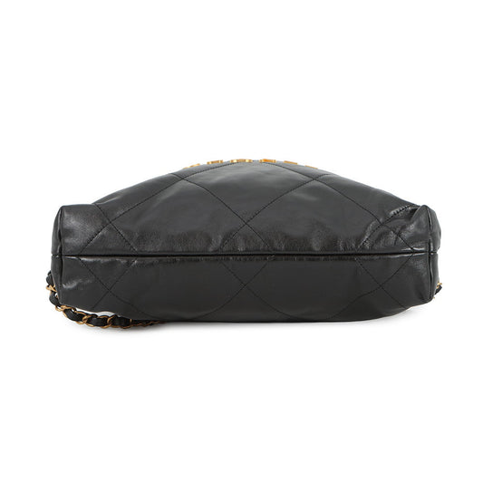 CHANEL CHANEL22 Backpack BlackAS3859 Shiny Calf Leather Size Small