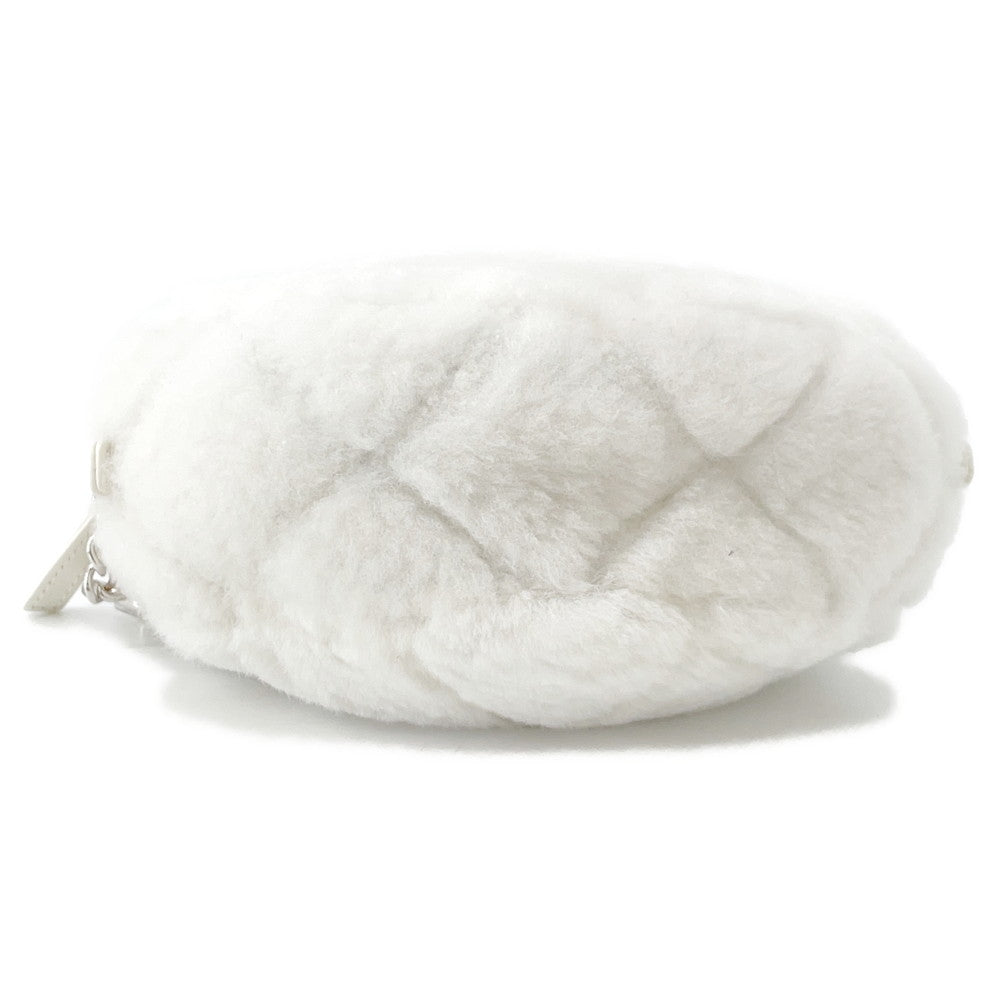 CHANEL Coco Neige Chain Shoulder Bag WhiteAS4279 Shearling Lambskin