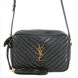 SAINT LAURENT PARIS Roux camera bag Black612544 Leather