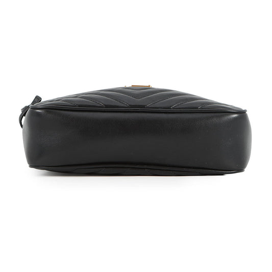 SAINT LAURENT PARIS Roux camera bag Black612544 Leather