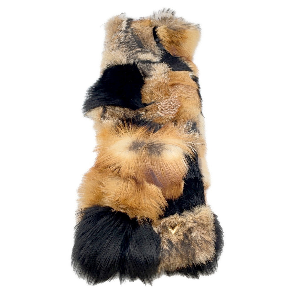 LOUIS VUITTON Echarpe Fleur Essential BrownMP1908 Fox Beaver Coyote