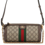 GUCCI GG Supreme Ophidia Small Shoulder Bag Brown/Beige795194 Leather PVC Size Small