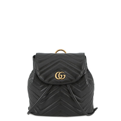 GUCCI GG Marmont Backpack Black528129 Leather