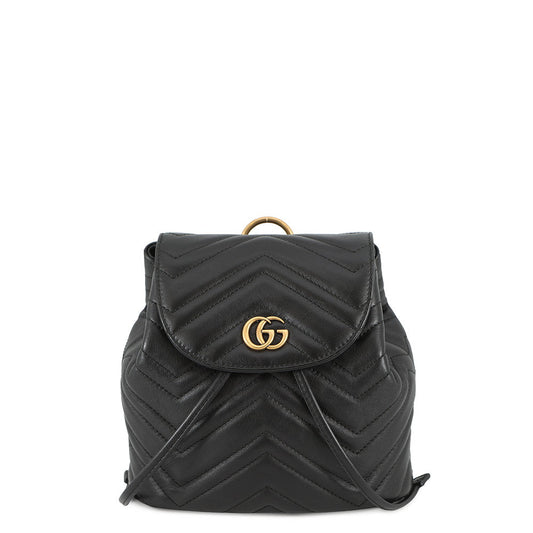 GUCCI GG Marmont Backpack Black528129 Leather