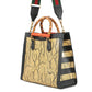 GUCCI Diana Tote Bag Black/Beige678842 Leather Size Large