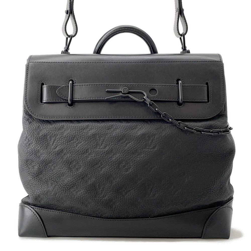 LOUIS VUITTON Steamer NoirM55701 Monogram?Taurillon Size PM