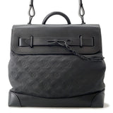 LOUIS VUITTON Steamer NoirM55701 Monogram?Taurillon Size PM
