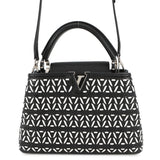 LOUIS VUITTON Capucines Noir/WhiteM42641 Leather Size BB