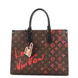 LOUIS VUITTON Fall in Love Onthego RedM45888 Monogram Size MM