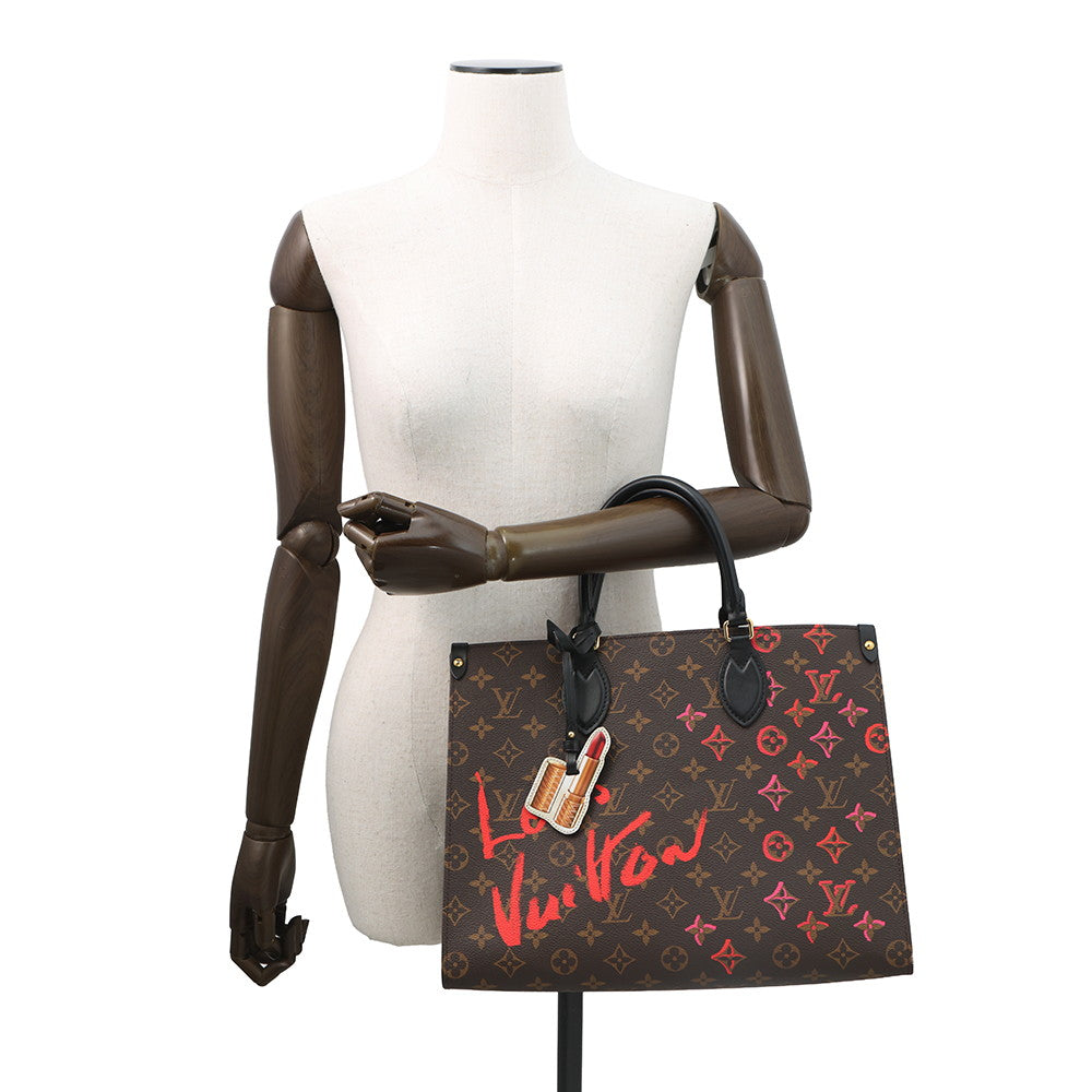 LOUIS VUITTON Fall in Love Onthego RedM45888 Monogram Size MM