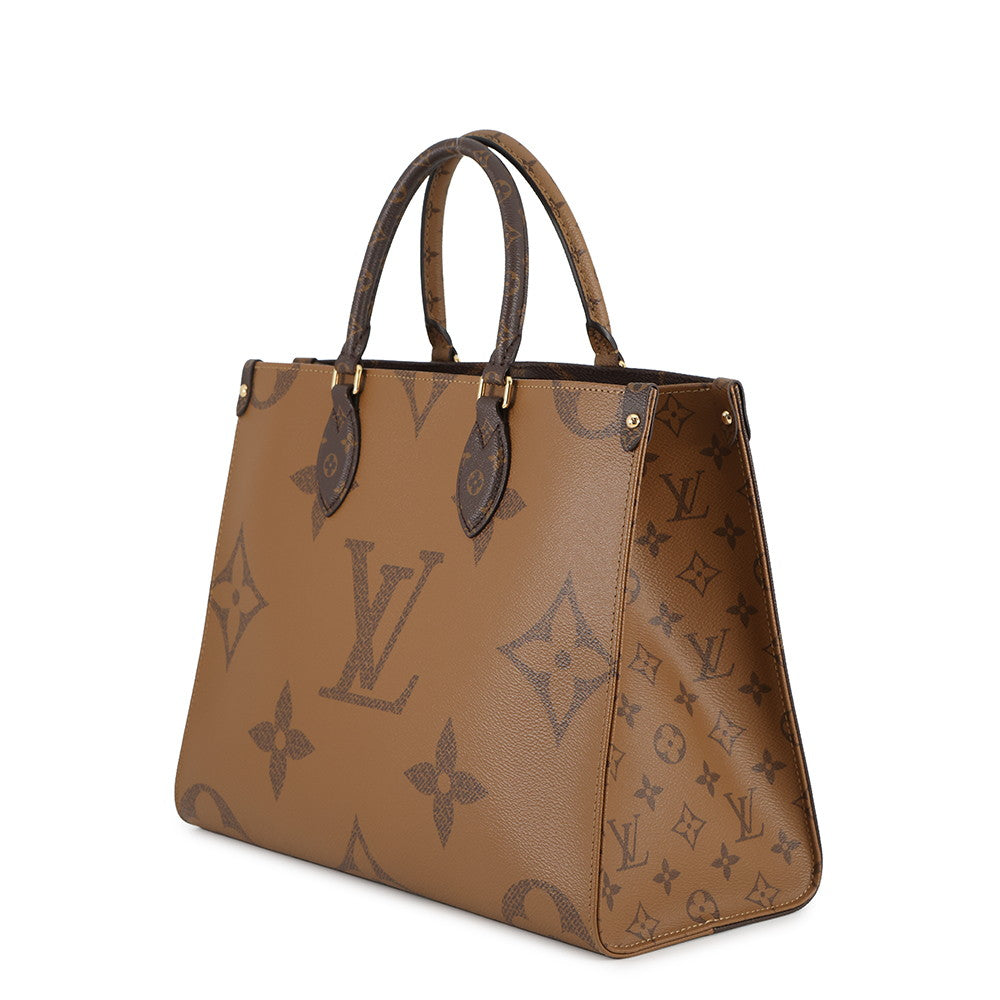 LOUIS VUITTON Onthego RedM45321 Monogram Monogram Reverse Canvas Monogram Giant Size MM