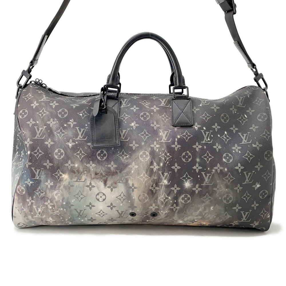 LOUIS VUITTON Keepall Bandouliere Black/MulticolorM44166 Monogram / Galaxy Size 50