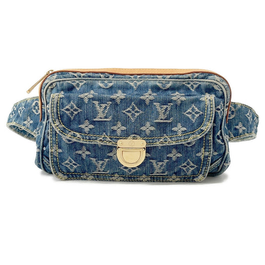 LOUIS VUITTON Bumbag Blue/YellowM95347 Monogram Denim