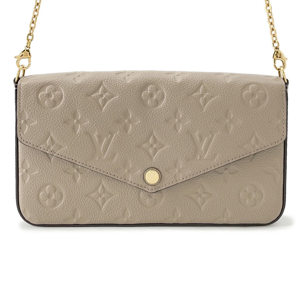 LOUIS VUITTON Felicie Pochette TourterelleM68697 Monogram Empreinte Leather