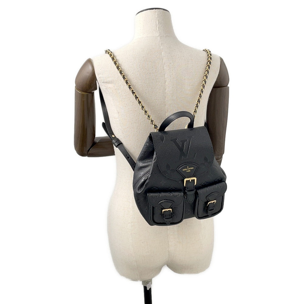 LOUIS VUITTON backup NoirM47072 Monogram Empreinte Leather