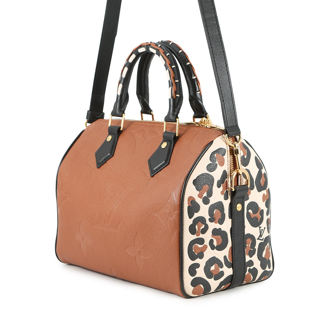 LOUIS VUITTON Speedy Bandouliere BrownM45840 Monogram Empreinte Leather Wild at Heart Size 25