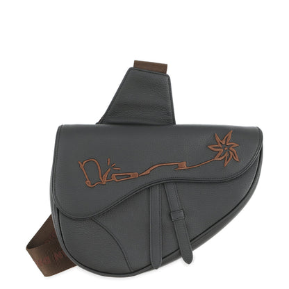 Dior Diorx Cactus Jack Saddlebag Black1ADPO093SOT Leather