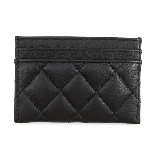 CHANEL Matelasse Card Case BlackAP3990 Lambskin/Rhinestone