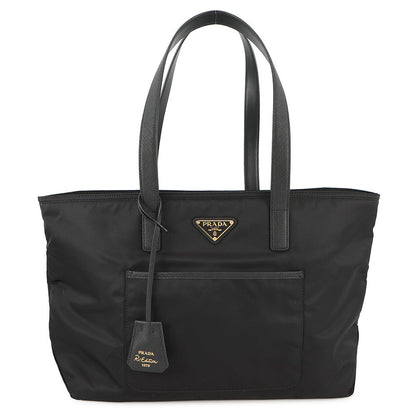 PRADA Re-Edition 1978 Tote Bag Black1BG555 Nylon Saffiano LeatherLeather Size Medium