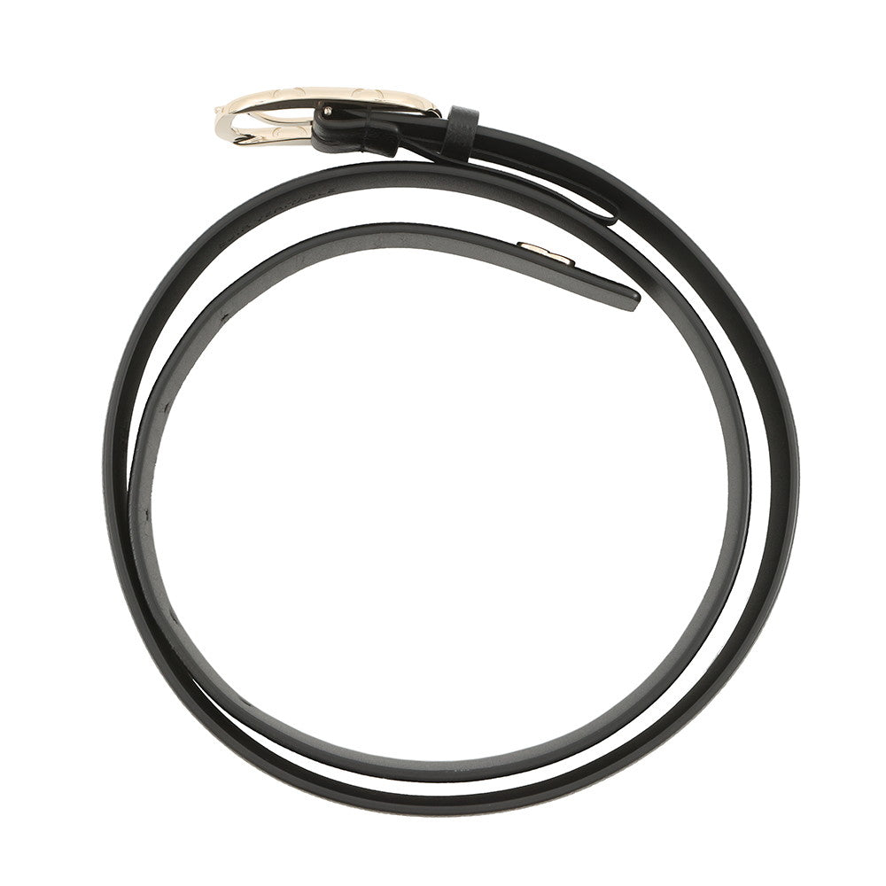 CHANEL CC Logo Belt BlackAAB177 Leather Size 80/32