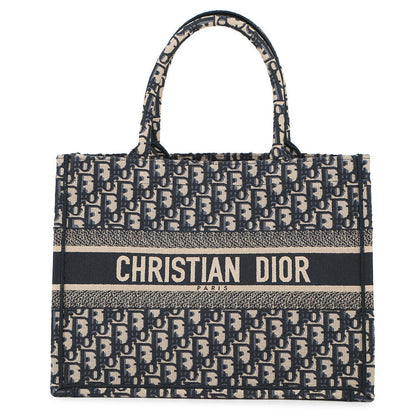 Dior Book tote Blue/EcruWhiteM1296ZRIW_M828 Canvas Size Medium