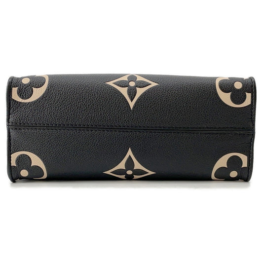 LOUIS VUITTON Onthego Noir/BeigeM45659 Bicolor Monogram Empreinte Leather Size PM