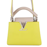 LOUIS VUITTON Capucines Yellow/BeigeM57521 Taurillon Leather Size MINI