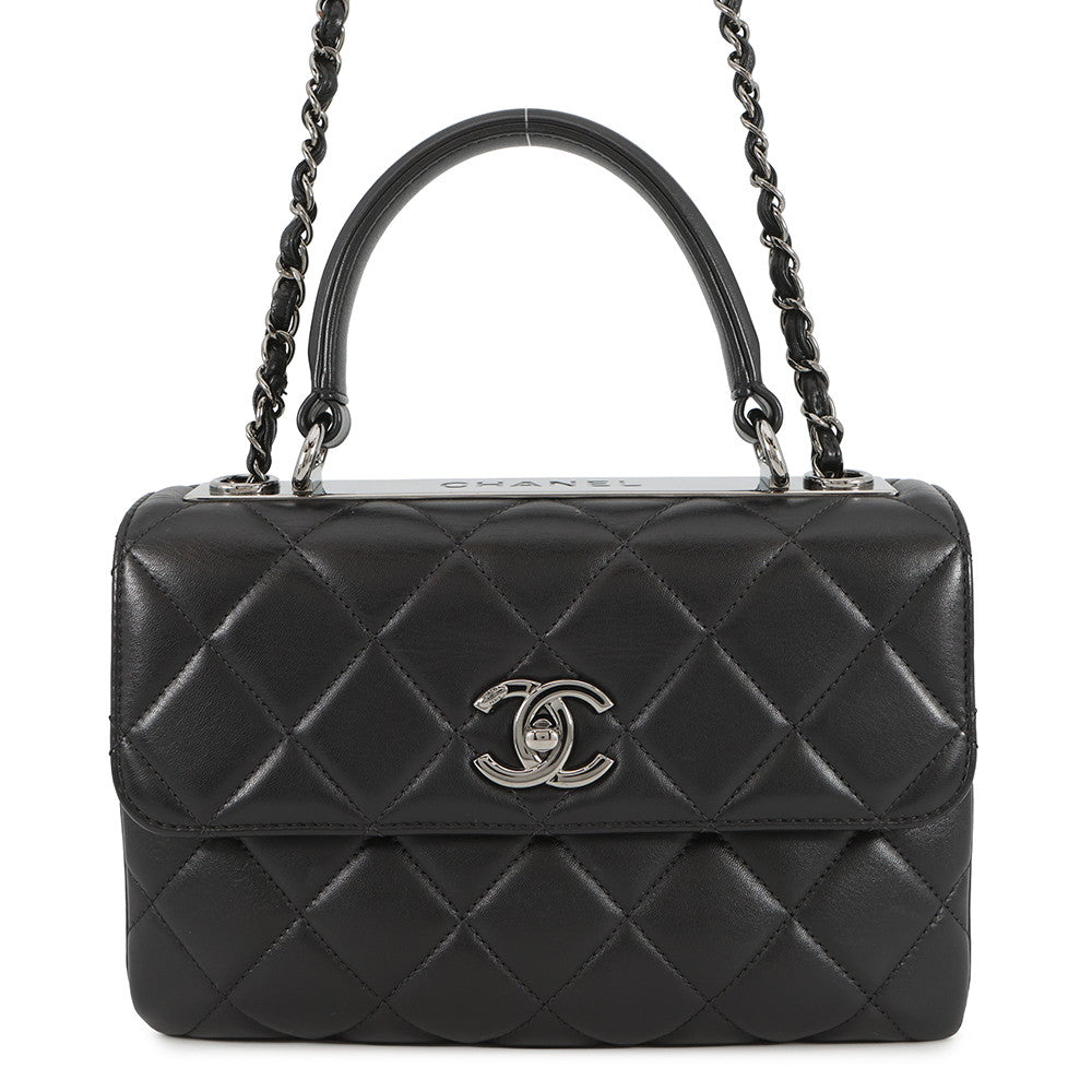 CHANEL Trendy CC top handle BlackA92236 Lambskin
