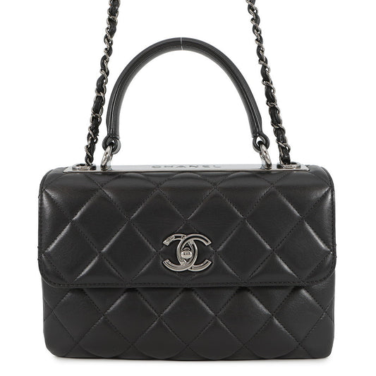 CHANEL Trendy CC top handle BlackA92236 Lambskin