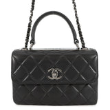 CHANEL Trendy CC top handle BlackA92236 Lambskin
