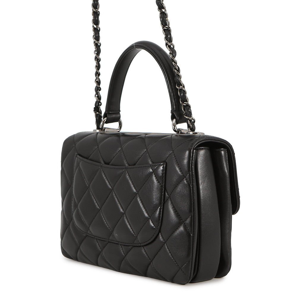 CHANEL Trendy CC top handle BlackA92236 Lambskin