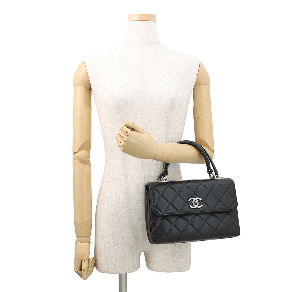 CHANEL Trendy CC top handle BlackA92236 Lambskin