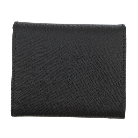 PRADA Saffiano Leather Tri-fold Cloth Black1M0176 Leather