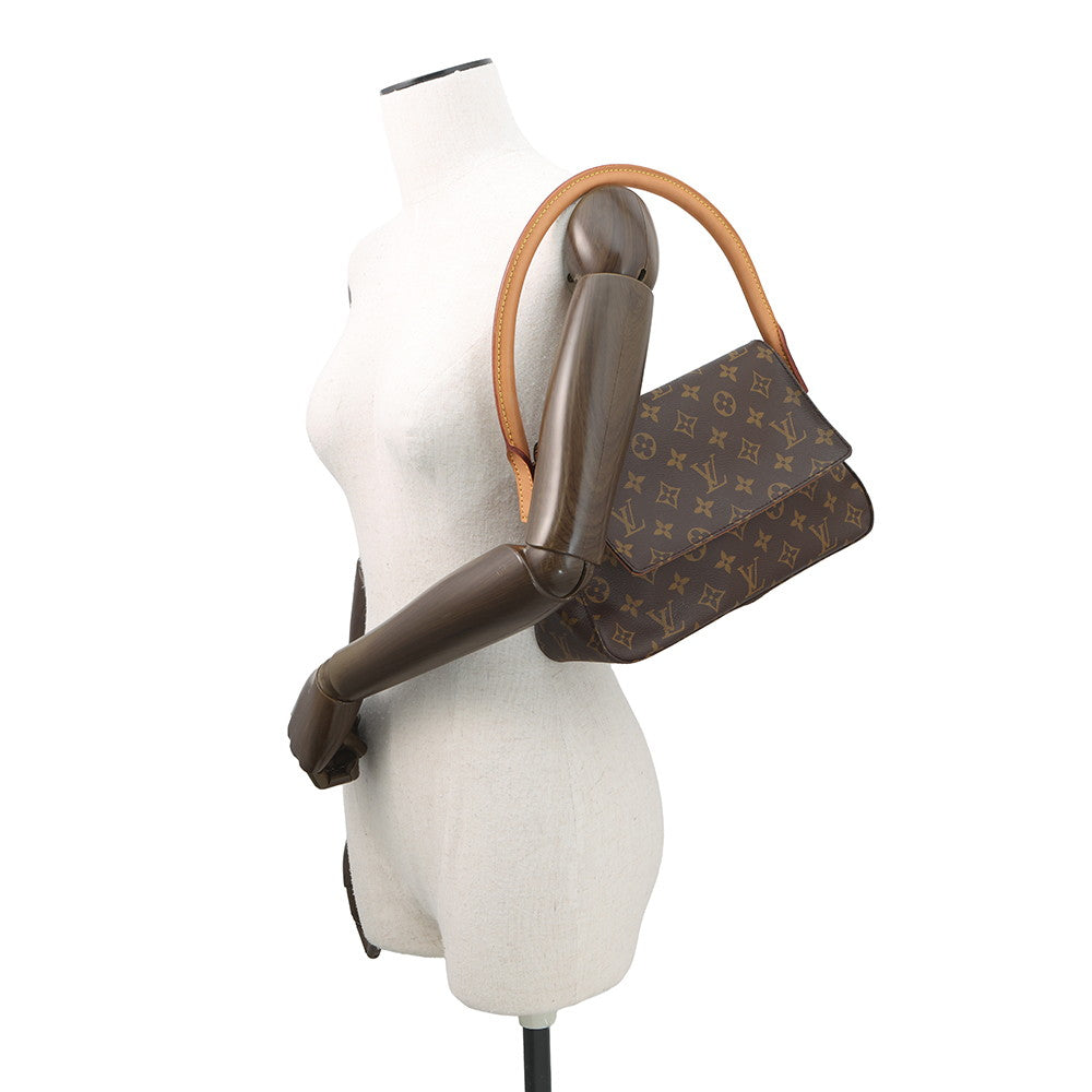 LOUIS VUITTON Mini Looping BrownM51147 Monogram