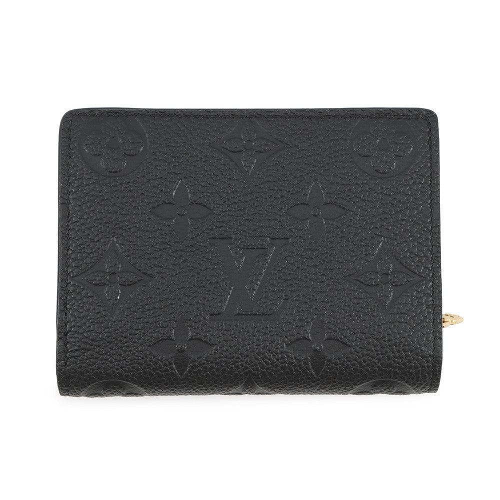 LOUIS VUITTON Portefeuille Clare NoirM80151 Monogram Empreinte Leather