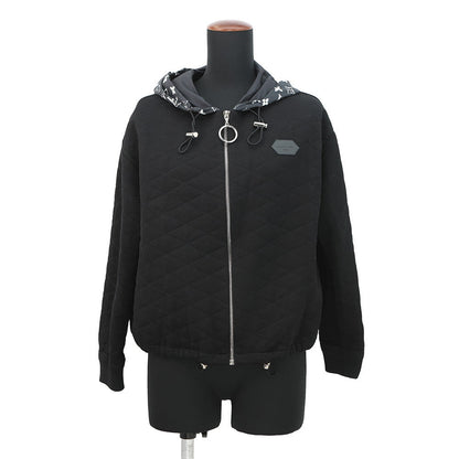 LOUIS VUITTON Quilted Jacket Size XS Noir/WhiteFIST08FED Cotton71% Nylon29%