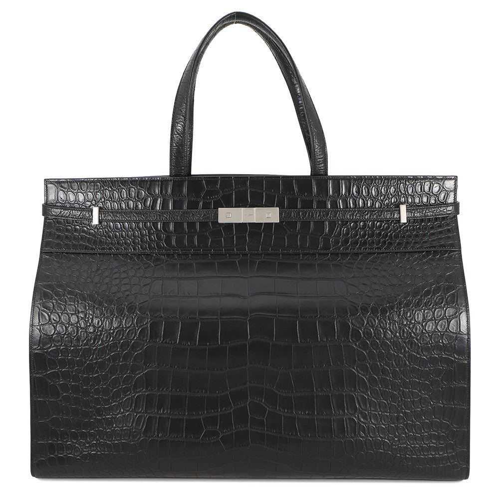 SAINT LAURENT PARIS Manhattan Tote Bag Black554039 Croco embossed leather