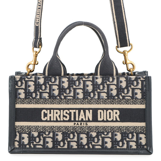 Dior East West Book Tote NavyM1326CZBB_M928 Canvas