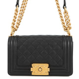 CHANEL ChainShoulder Bag Boy Chanel BlackA67085 Caviar Leather Size Small