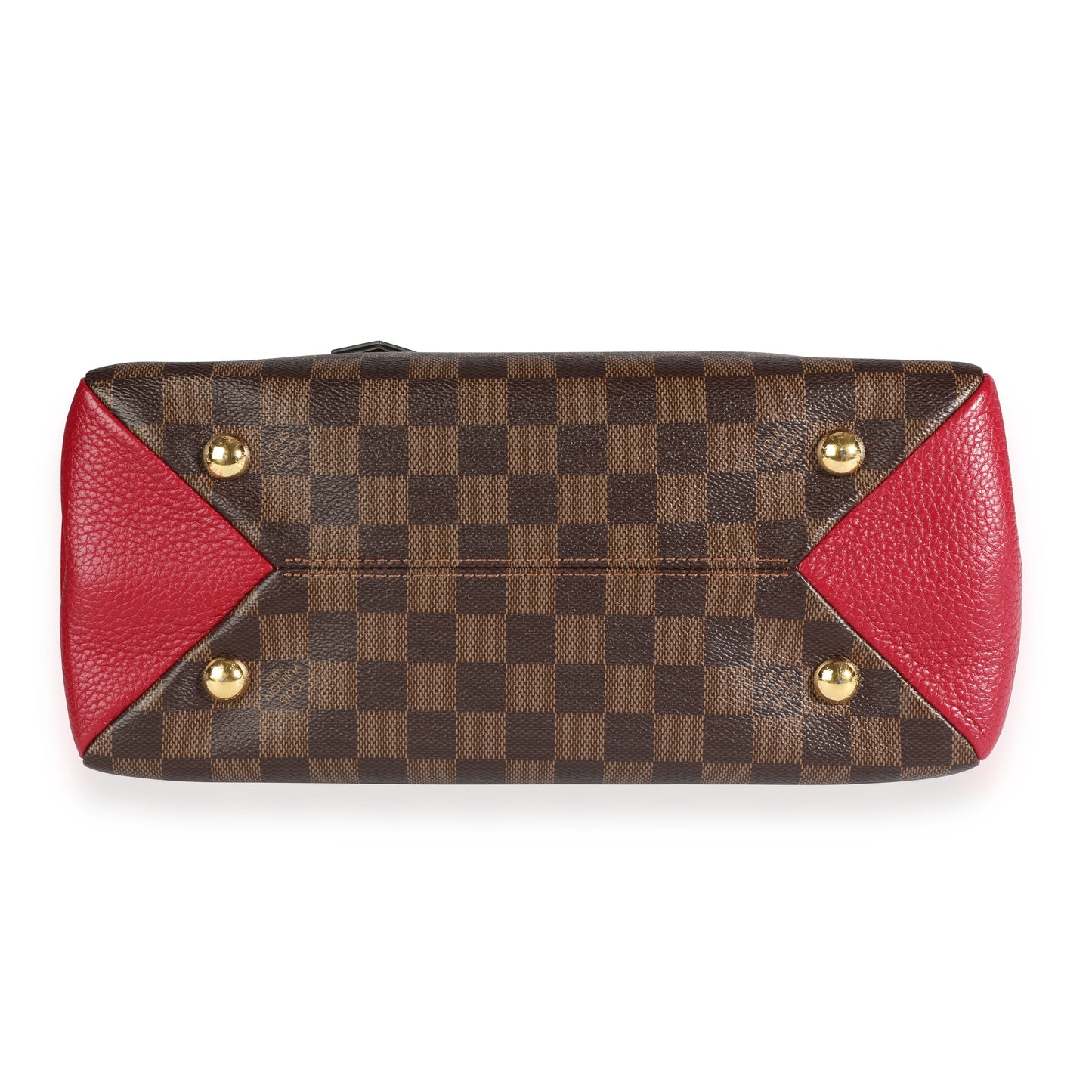Louis Vuitton Louis Vuitton Damier Ebene & Bordeaux Taurillon Leather Brittany Bag