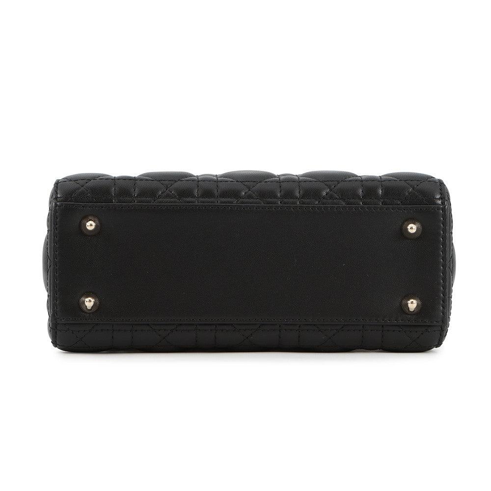 Dior MY ABCDIOR Lady Dior BlackM0538OCAL Lambskin Size Small