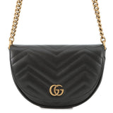 GUCCI GG Momant Shoulder Bag Black746431 Leather