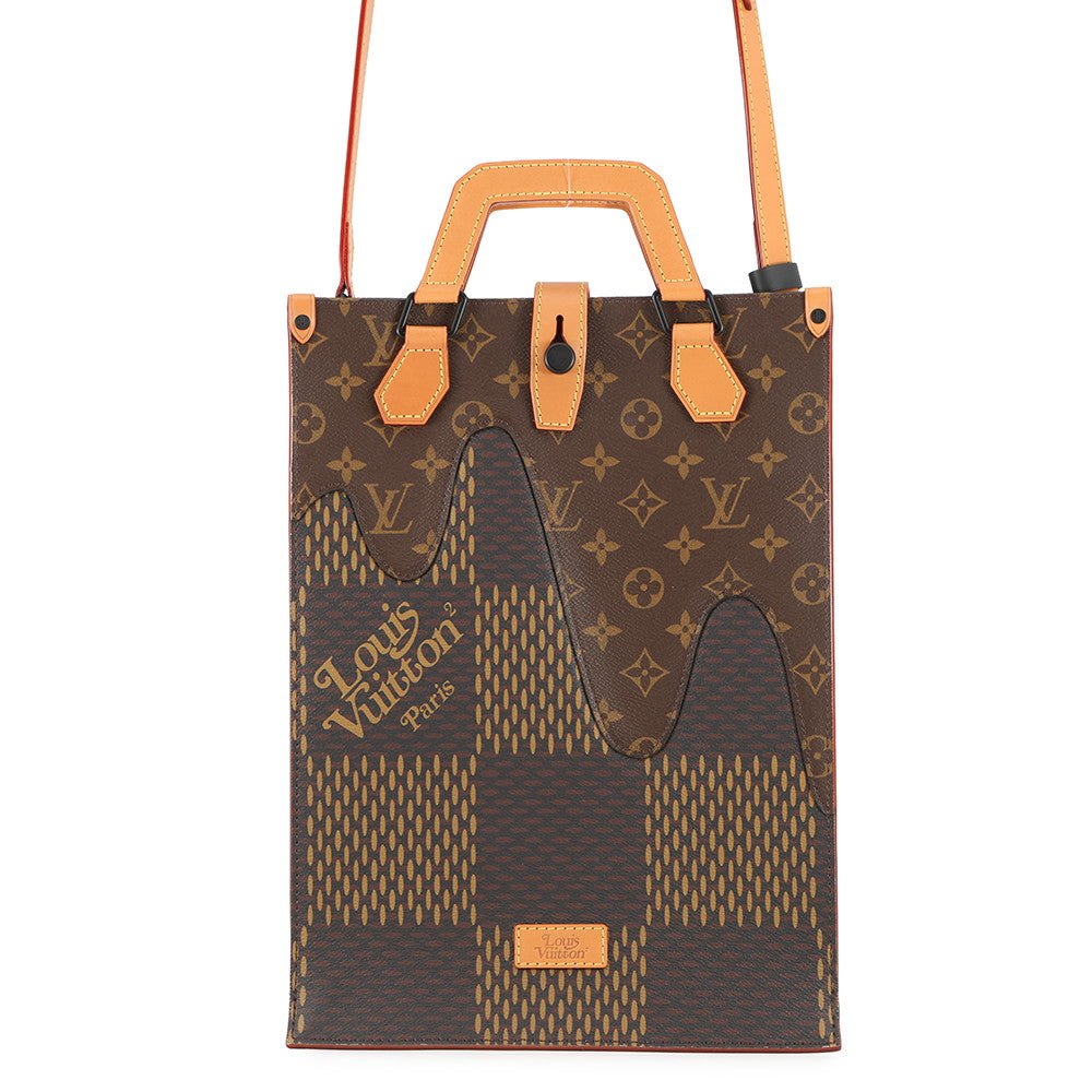 LOUIS VUITTON Mini tote NoirN40355 Damier Ebene Canvas Giant Monogram