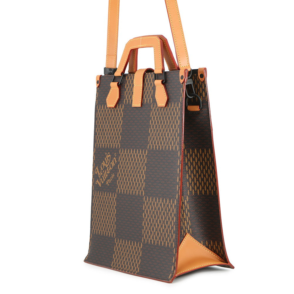 LOUIS VUITTON Mini tote NoirN40355 Damier Ebene Canvas Giant Monogram